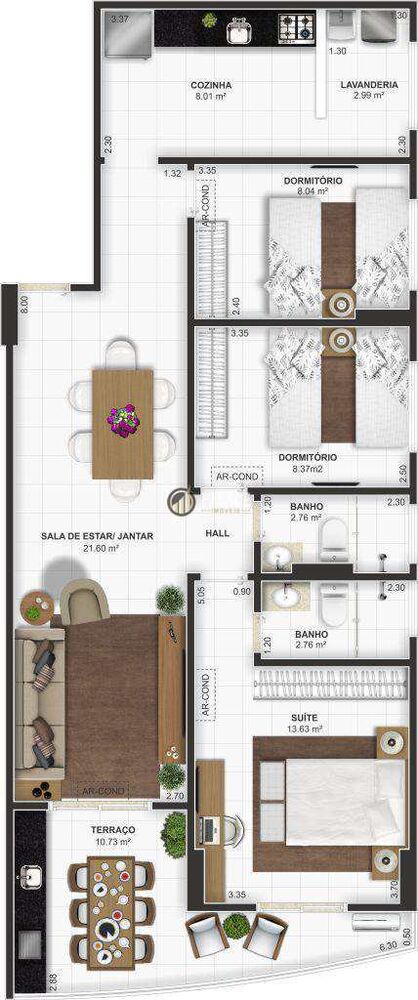 Apartamento, 3 quartos, 93 m² - Foto 8