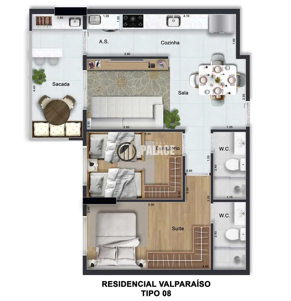 Apartamento, 2 quartos, 62 m² - Foto 7