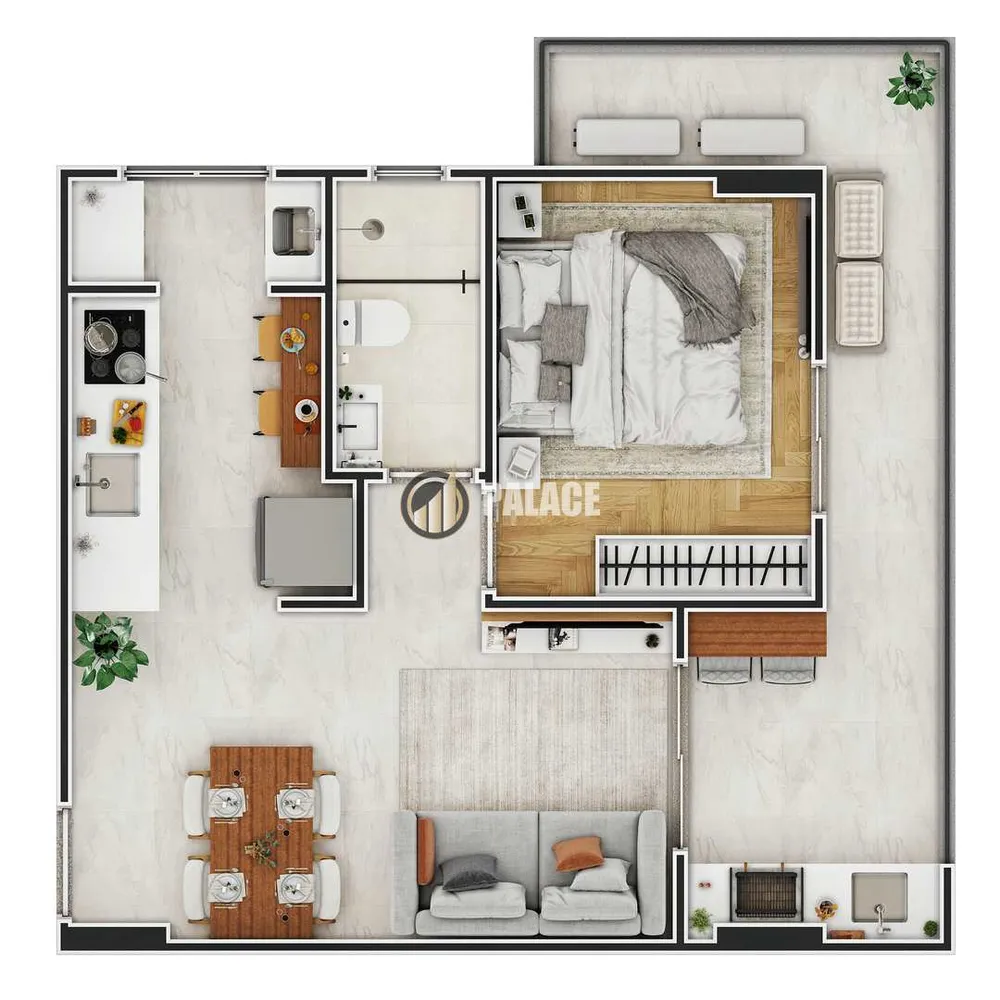 Apartamento, 1 quarto, 47 m² - Foto 12