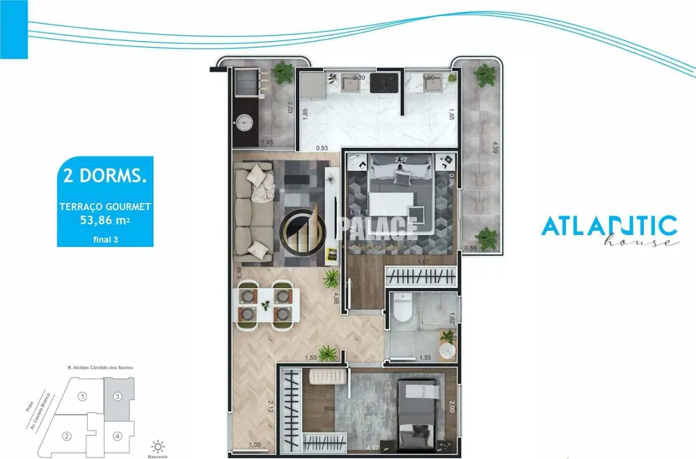 Apartamento, 2 quartos, 53 m² - Foto 4