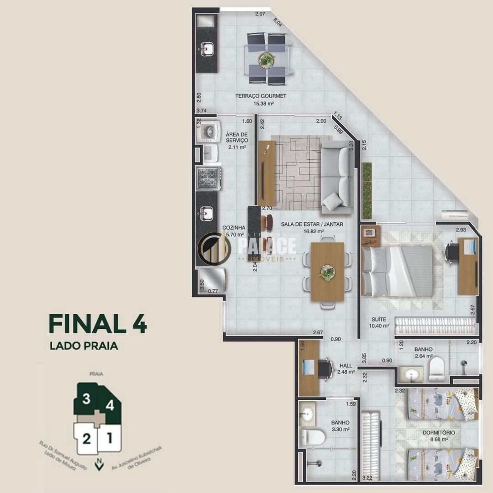 Apartamento, 2 quartos, 75 m² - Foto 8