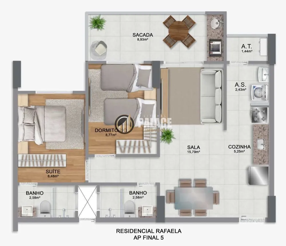 Apartamento, 2 quartos, 67 m² - Foto 8