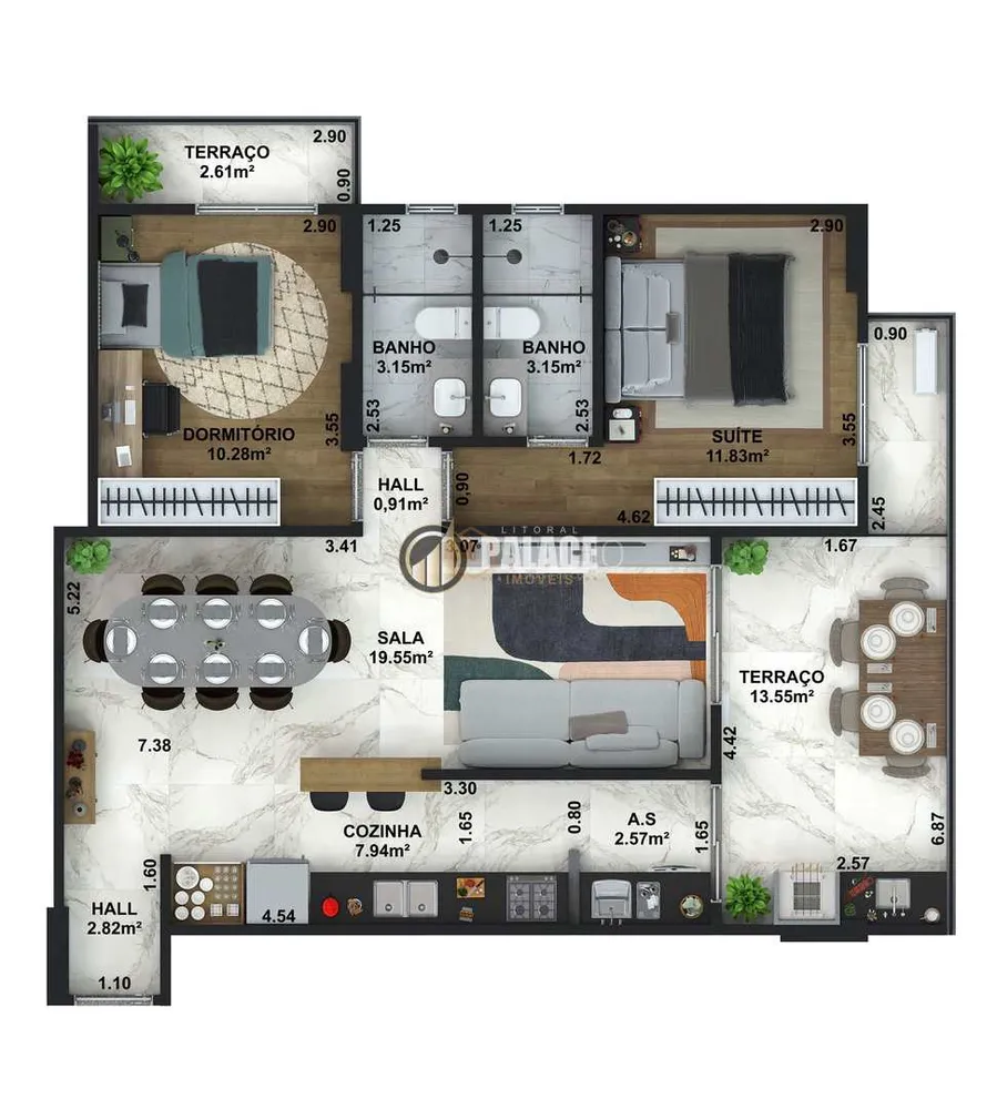 Apartamento, 2 quartos, 85 m² - Foto 4
