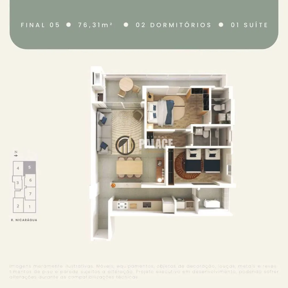 Apartamento, 2 quartos, 79 m² - Foto 2