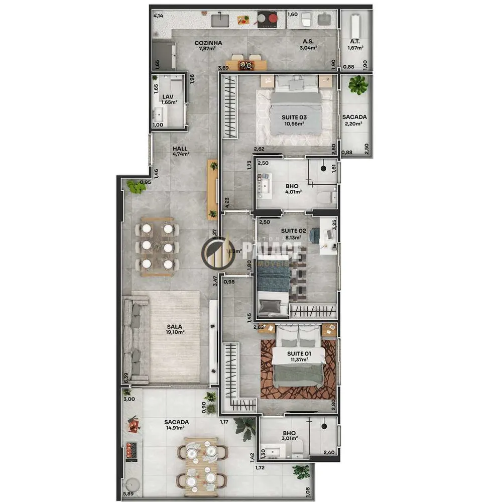Apartamento, 3 quartos, 105 m² - Foto 4