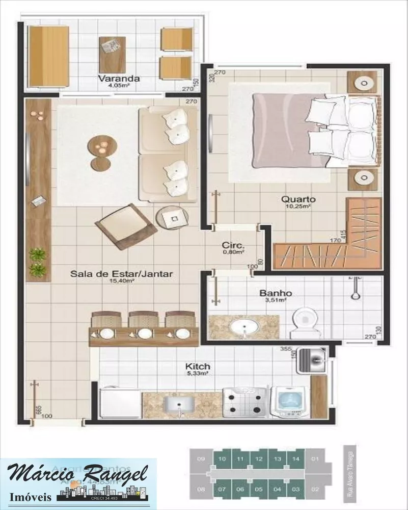Apartamento, 1 quarto, 45 m² - Foto 5
