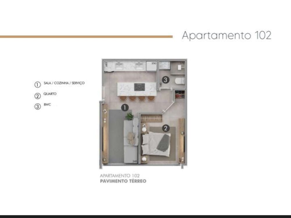 Apartamento à venda com 1 quarto, 55m² - Foto 8