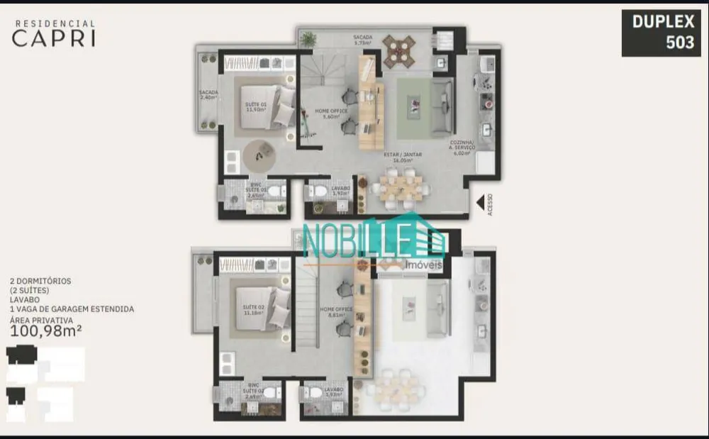 Apartamento, 3 quartos, 94 m² - Foto 9