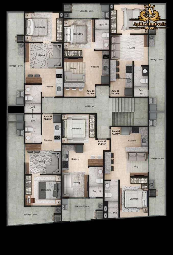 Apartamento, 1 quarto, 27 m² - Foto 7