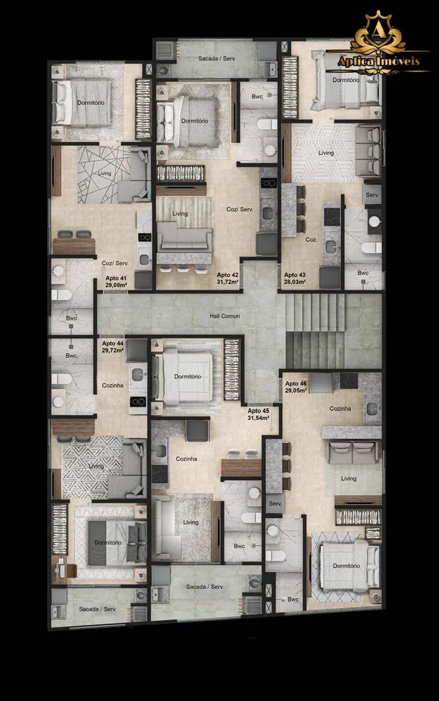 Apartamento, 1 quarto, 27 m² - Foto 6
