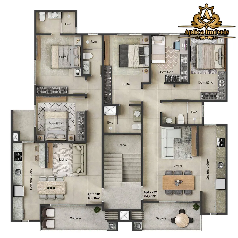 Apartamento, 2 quartos, 68 m² - Foto 8