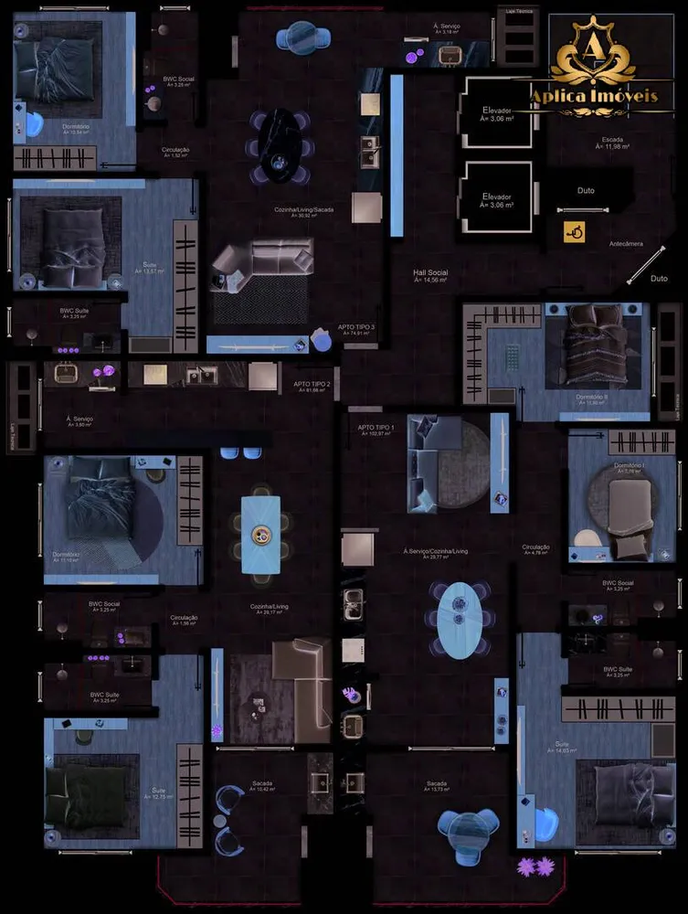 Apartamento, 2 quartos, 75 m² - Foto 10