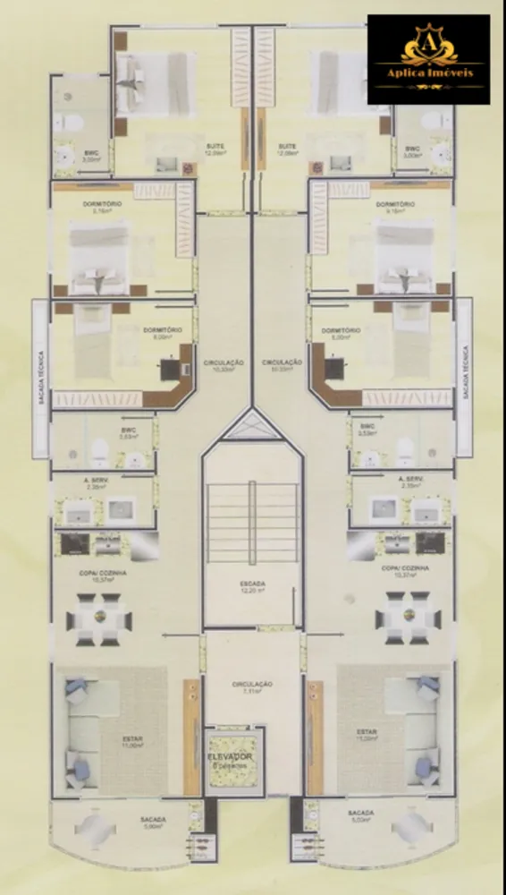 Apartamento, 3 quartos, 129 m² - Foto 2