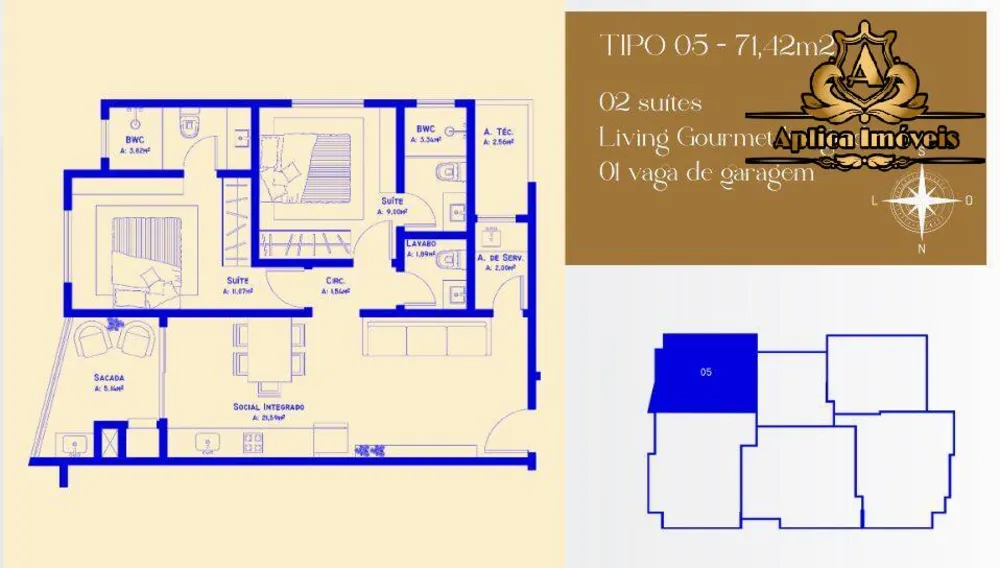 Apartamento, 2 quartos, 71 m² - Foto 7