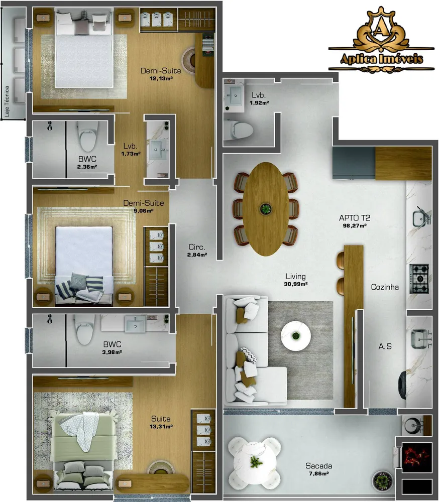 Apartamento, 2 quartos, 84 m² - Foto 9