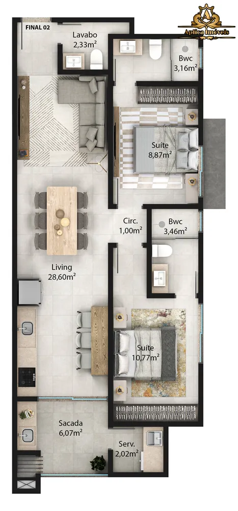Apartamento, 3 quartos, 81 m² - Foto 6