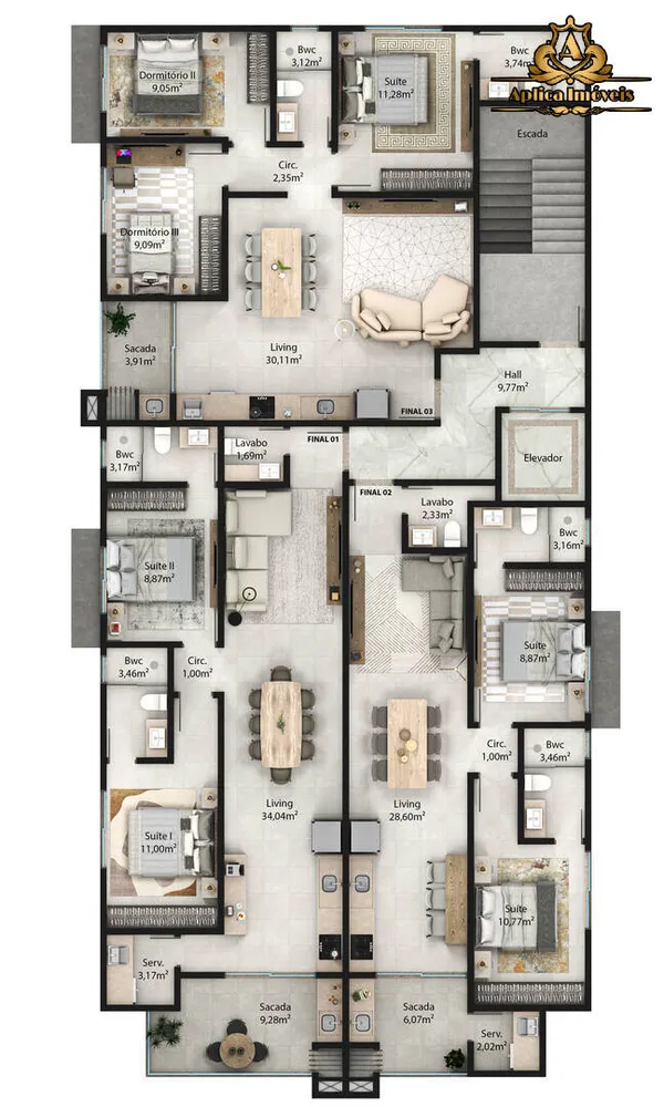 Apartamento, 3 quartos, 81 m² - Foto 8