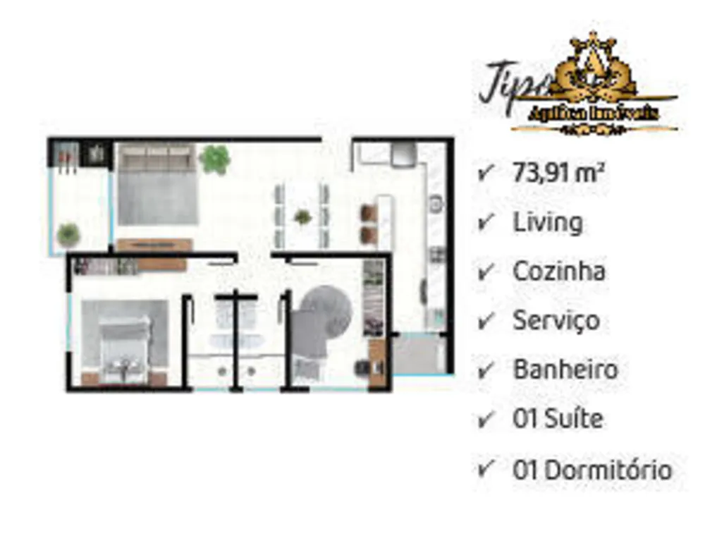 Apartamento, 2 quartos, 75 m² - Foto 9