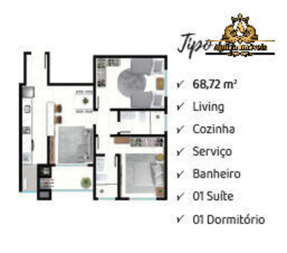 Apartamento, 2 quartos, 75 m² - Foto 8