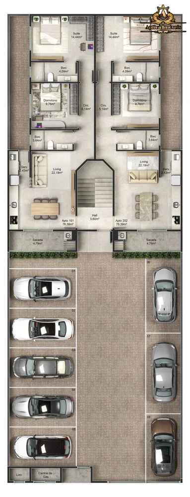 Apartamento, 2 quartos, 75 m² - Foto 3