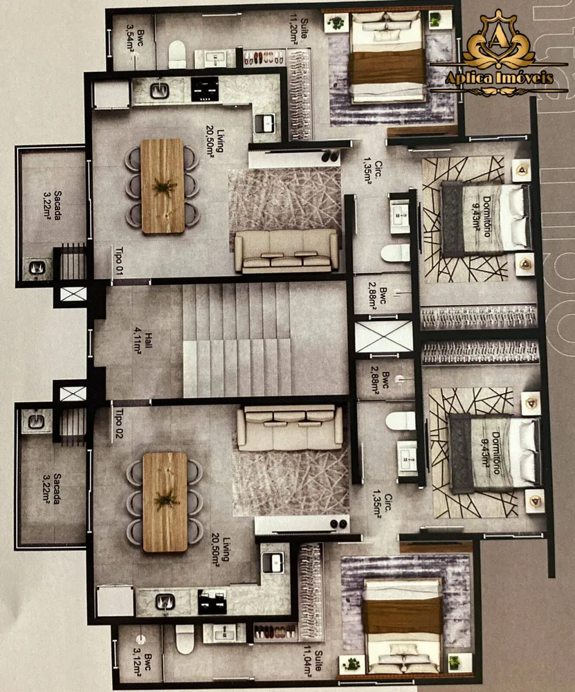 Apartamento, 2 quartos, 65 m² - Foto 8