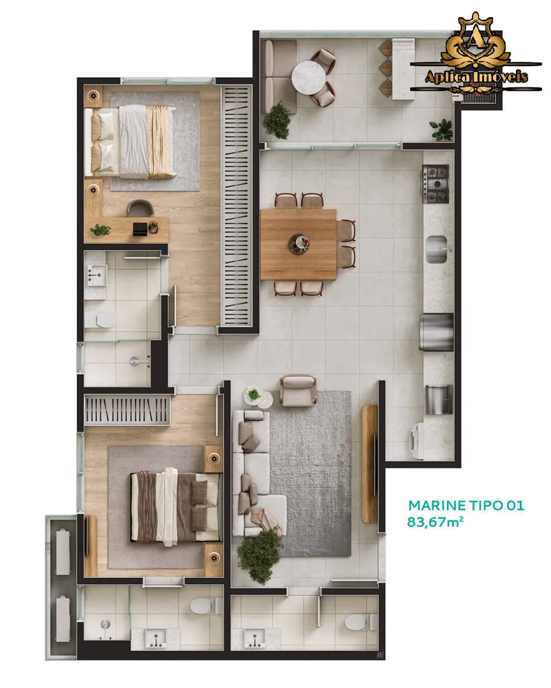 Apartamento, 3 quartos, 106 m² - Foto 7