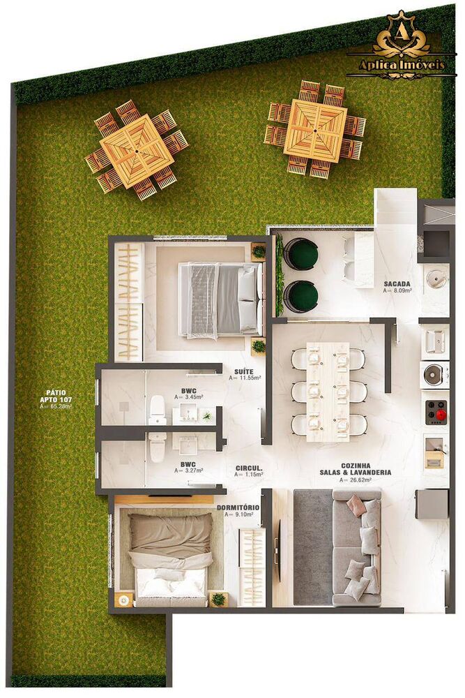 Apartamento à venda com 3 quartos, 147m² - Foto 3