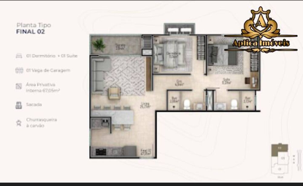 Apartamento, 2 quartos - Foto 6