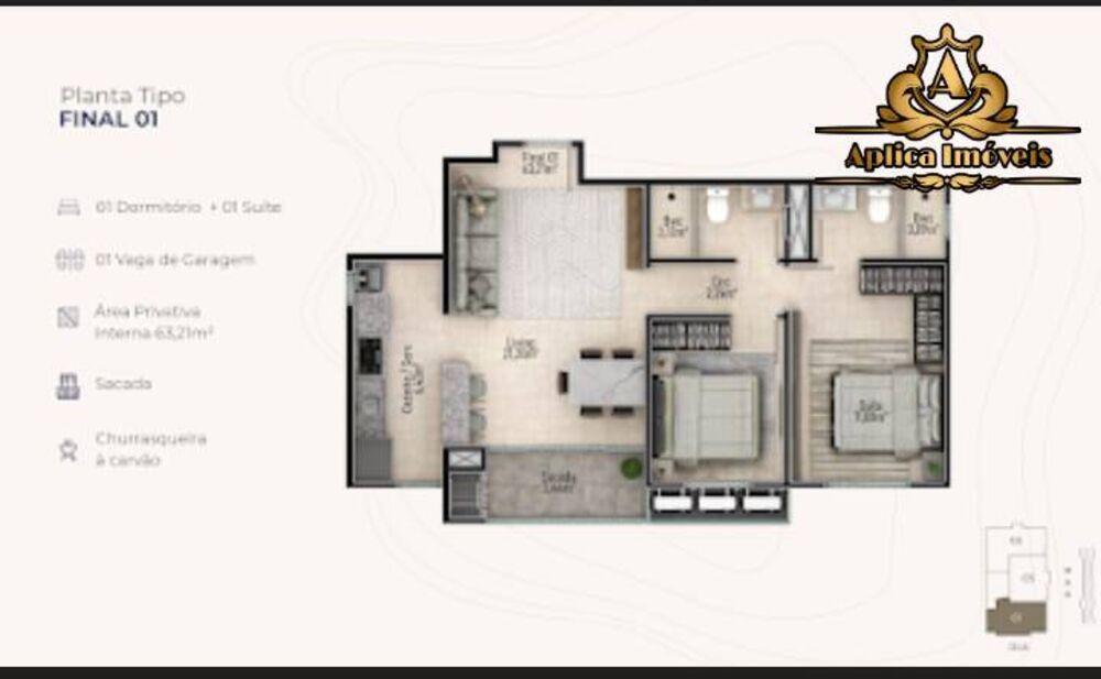Apartamento, 2 quartos - Foto 7