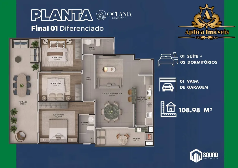 Apartamento, 2 quartos, 62 m² - Foto 8
