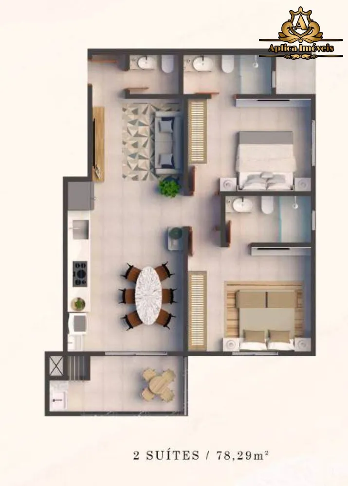 Apartamento, 2 quartos, 74 m² - Foto 8