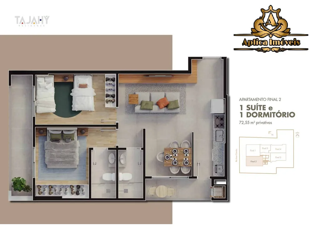 Apartamento, 2 quartos, 72 m² - Foto 11