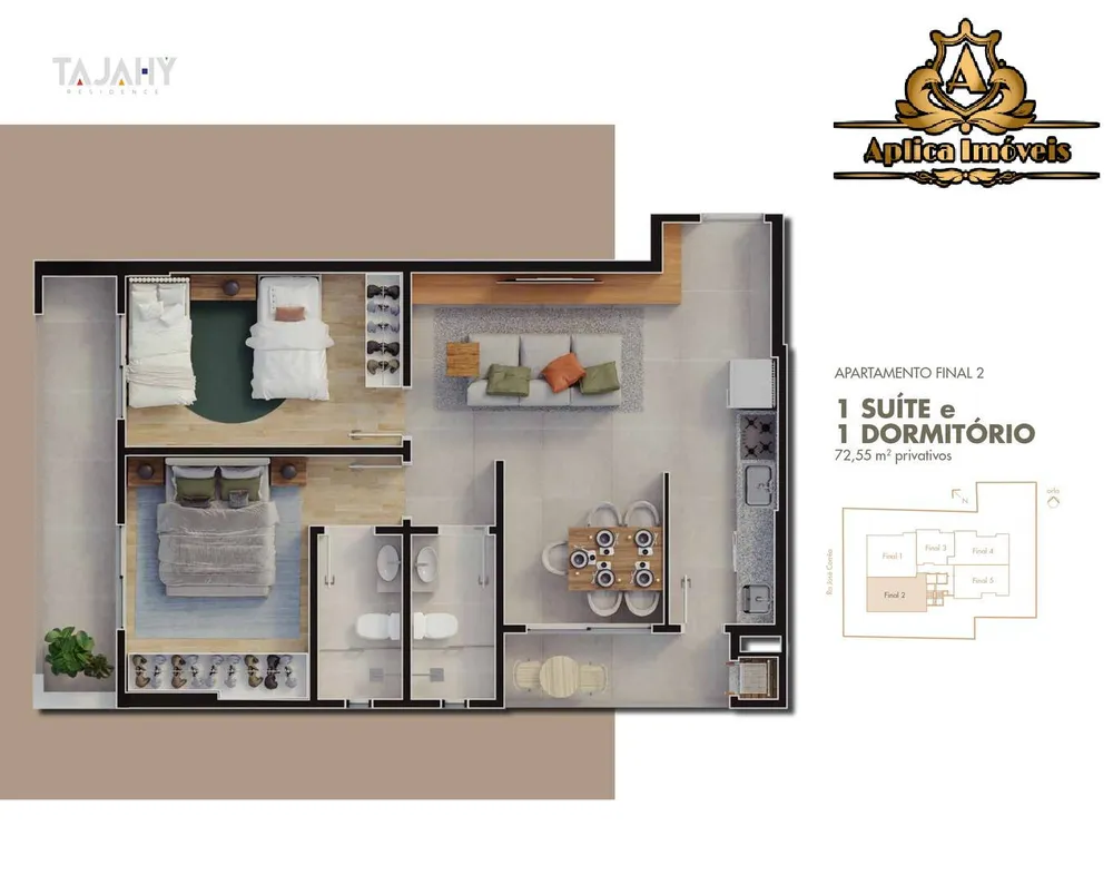 Apartamento, 2 quartos, 72 m² - Foto 7