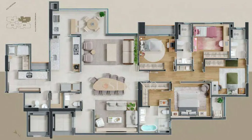Apartamento, 4 quartos, 177 m² - Foto 7