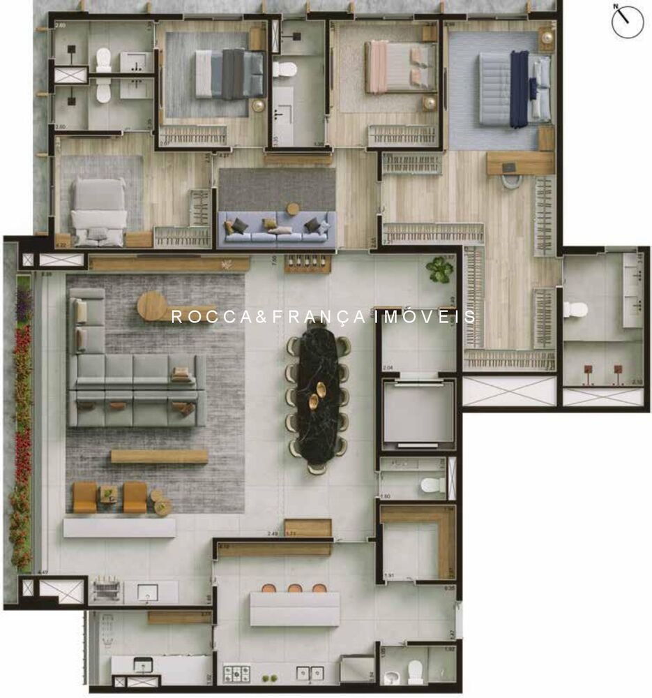 Apartamento, 3 quartos, 237 m² - Foto 1