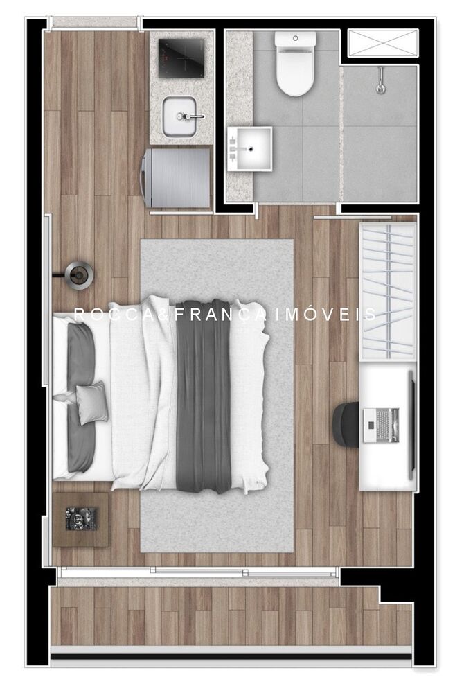 Apartamento, 1 quarto, 21 m² - Foto 3