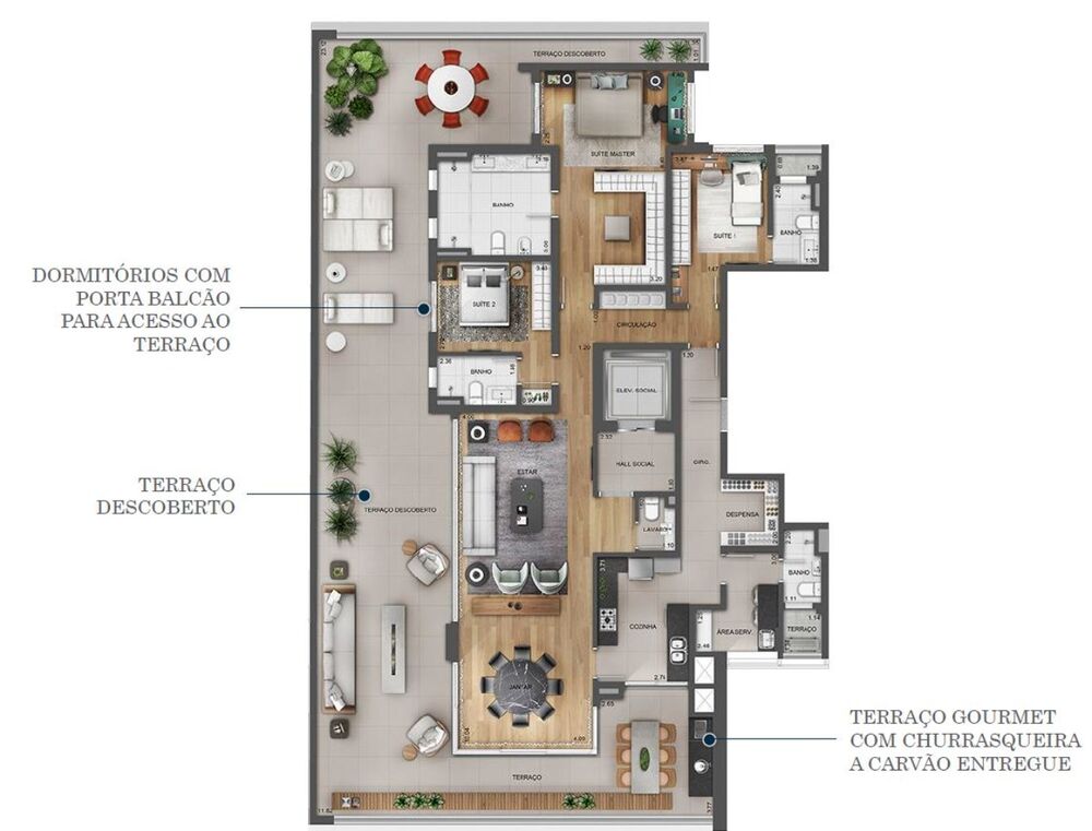 Apartamento, 4 quartos, 315 m² - Foto 1