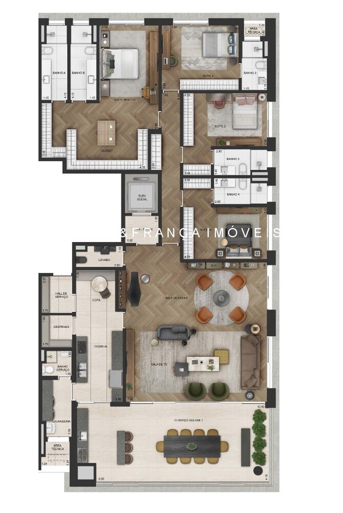 Apartamento, 4 quartos, 378 m² - Foto 23