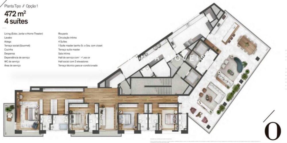 Apartamento, 5 quartos, 472 m² - Foto 2