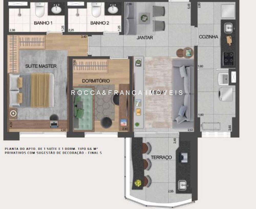 Apartamento, 2 quartos, 66 m² - Foto 4