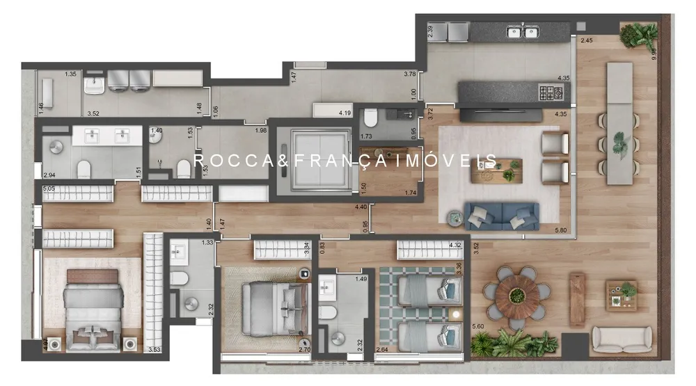 Apartamento, 3 quartos, 170 m² - Foto 4