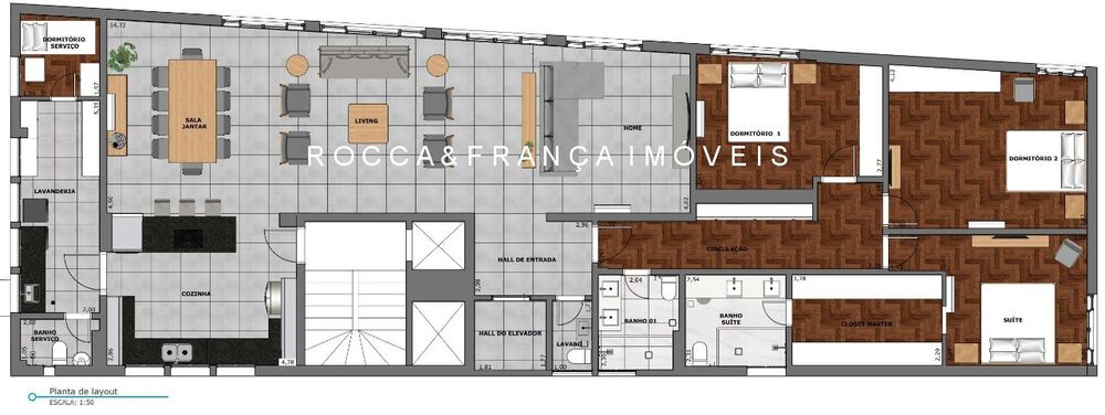 Apartamento, 3 quartos, 209 m² - Foto 1