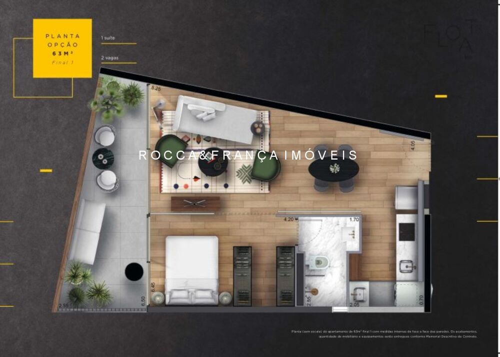 Apartamento, 1 quarto, 63 m² - Foto 7