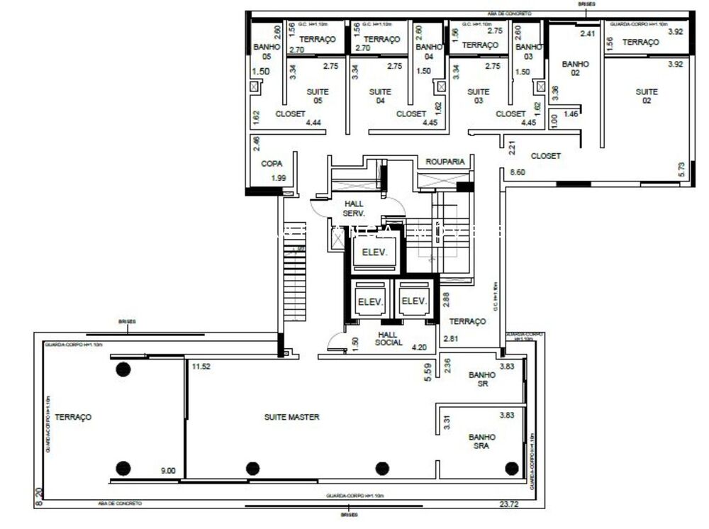 Cobertura, 5 quartos, 800 m² - Foto 10