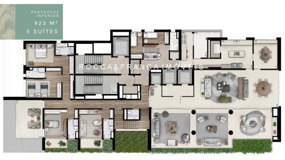 Cobertura, 5 quartos, 923 m² - Foto 5