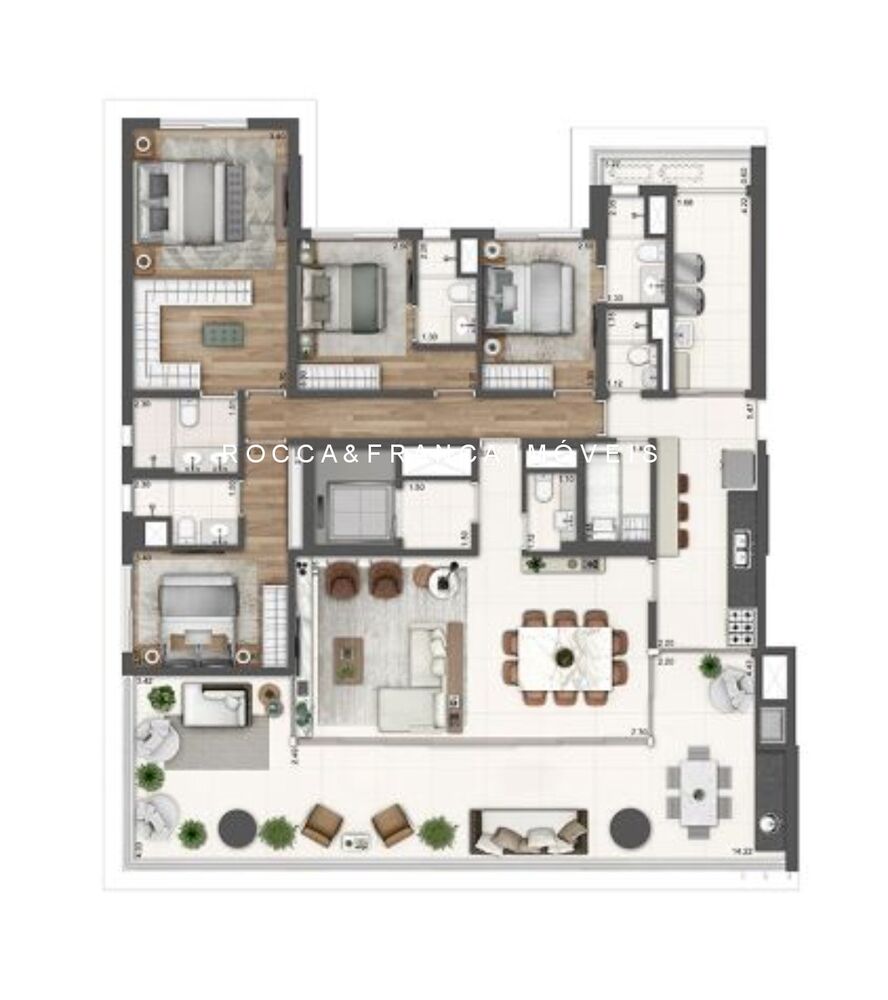 Apartamento à venda com 4 quartos, 211m² - Foto 18