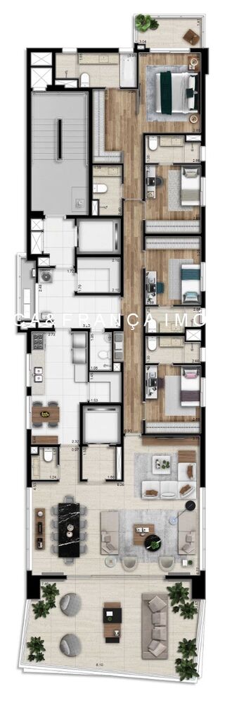Apartamento, 4 quartos, 246 m² - Foto 1