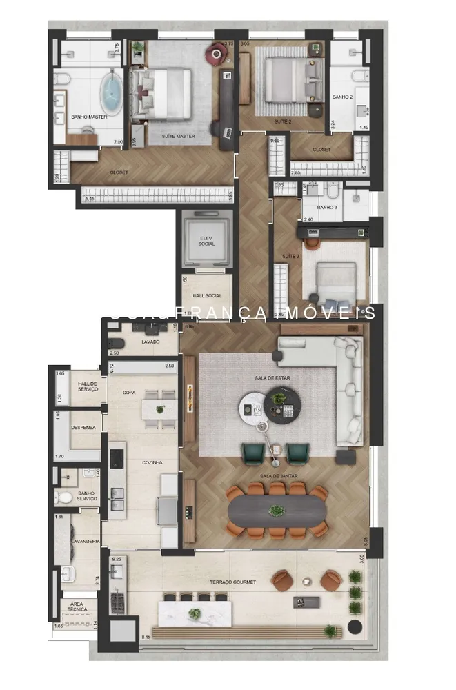 Apartamento, 4 quartos, 322 m² - Foto 38