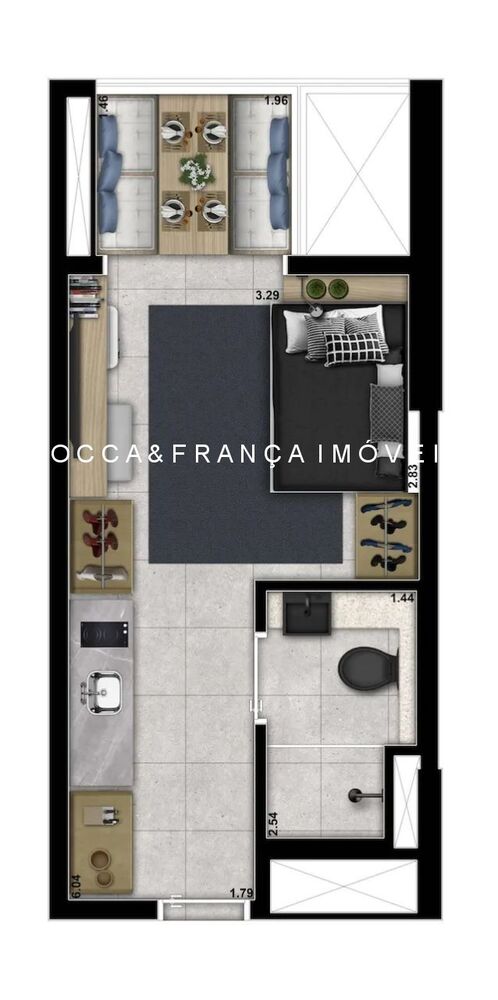 Apartamento, 1 quarto, 26 m² - Foto 12
