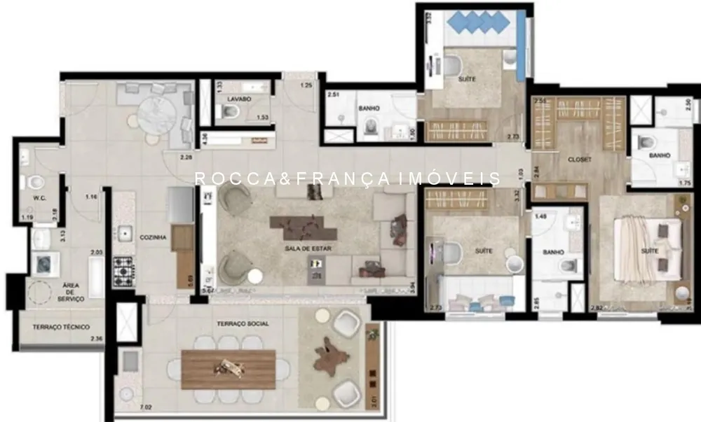 Apartamento, 3 quartos, 132 m² - Foto 12